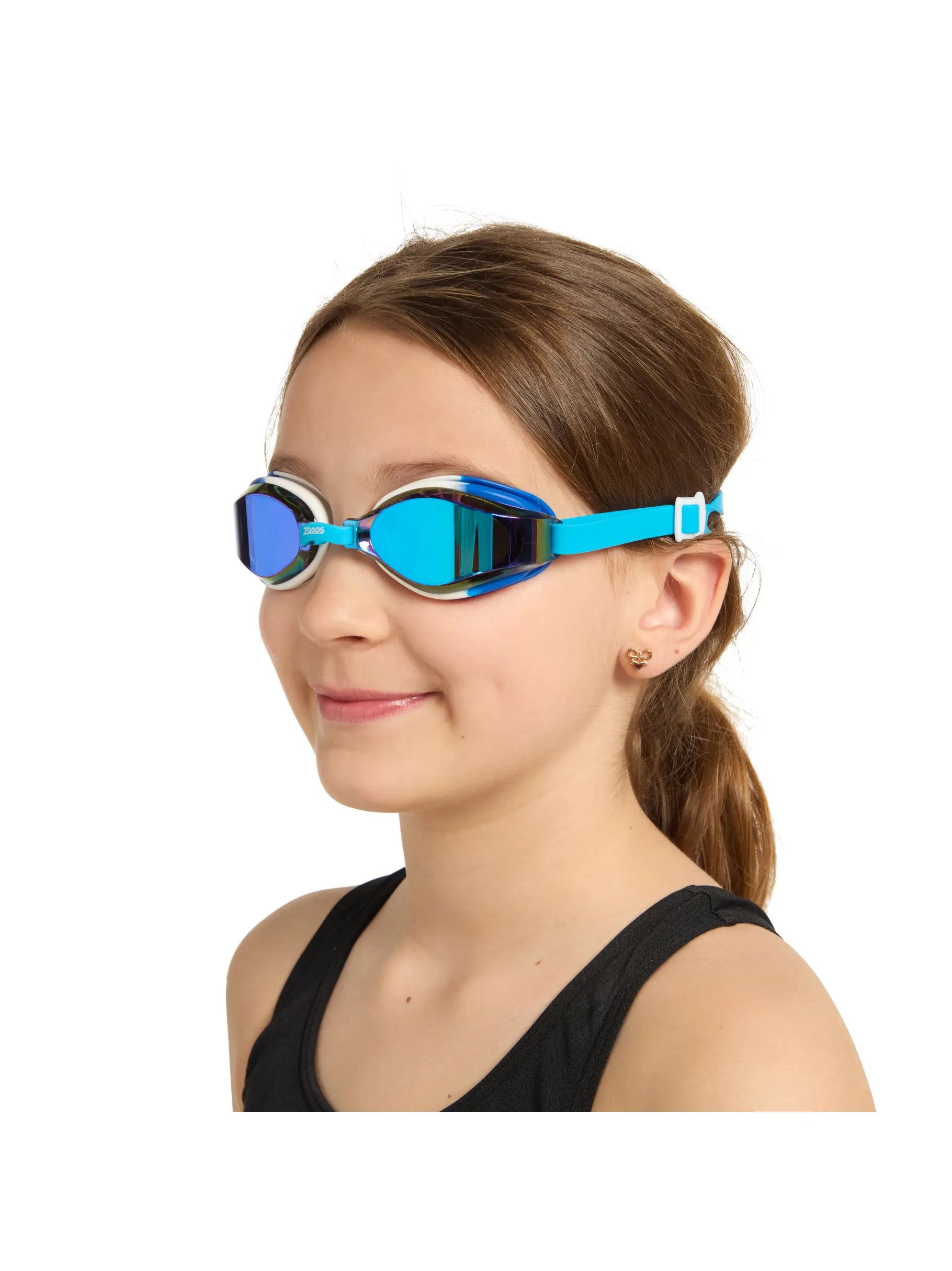 Zoggs Zoggs Endura Max Junior Goggles 6-14 yrs - Titanium Zoggs Predator Goggels - Blue/Black/ Smoke Tint | Australia Splash Swimwear Goggles