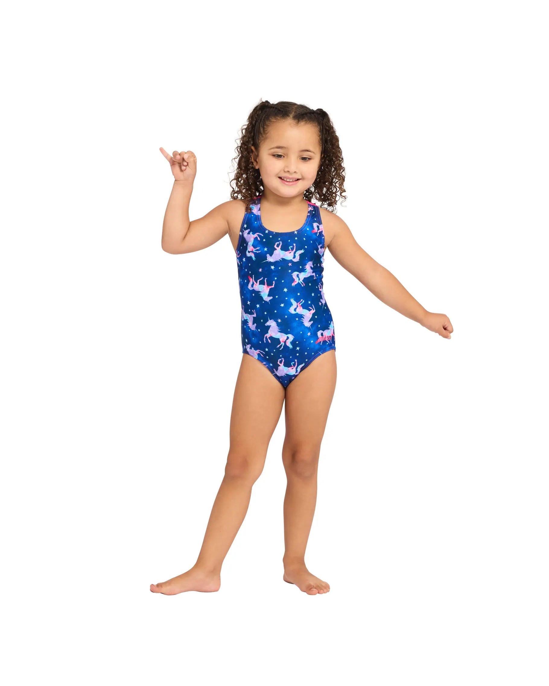 Zoggs Zoggs Girls Actionback Kids One Piece - Pegaso Zoggs Girls Actionback Kids One Piece - Pegaso Splash Swimwear Kids