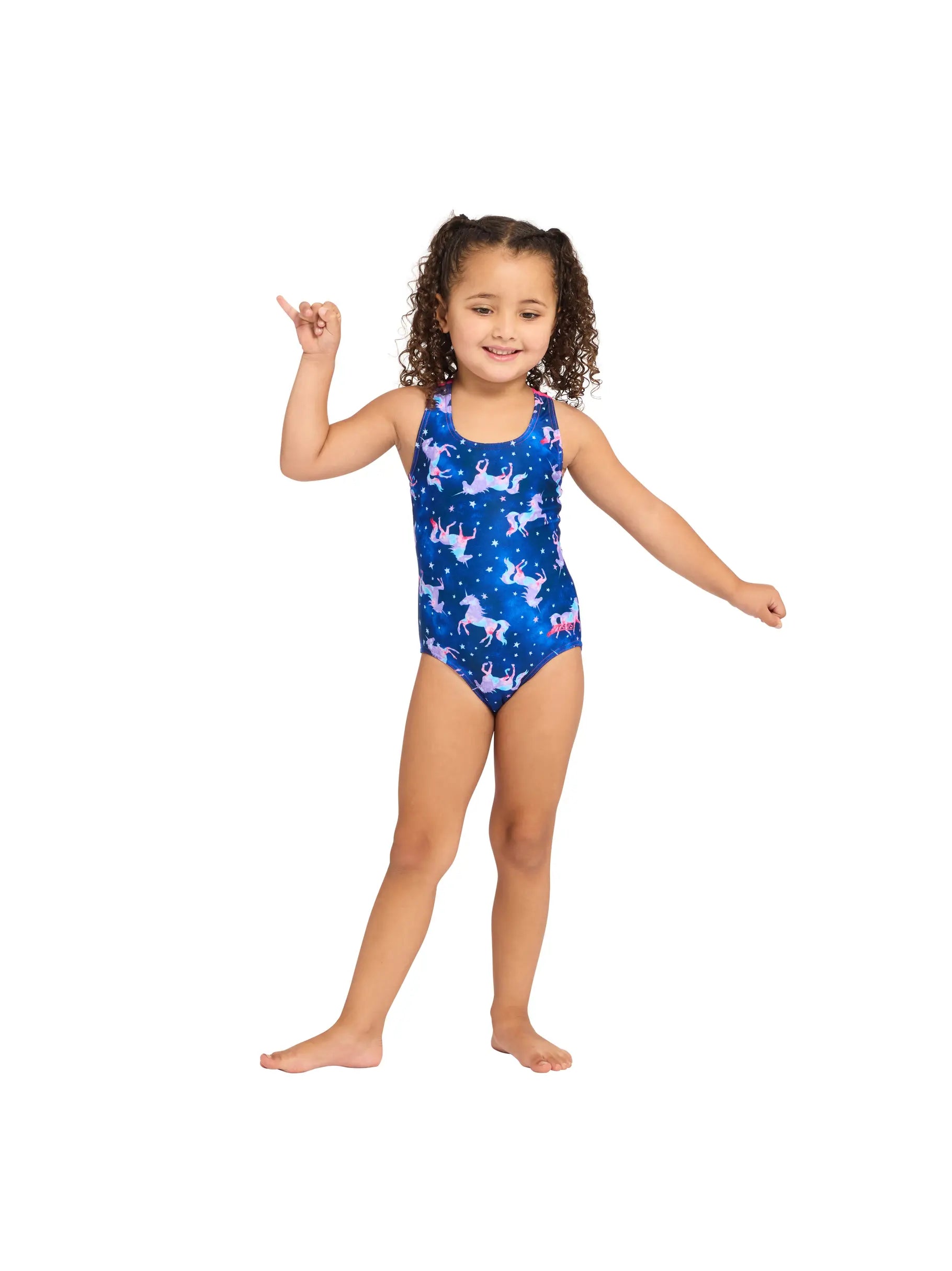 Zoggs Zoggs Girls Actionback Kids One Piece - Pegaso Zoggs Girls Actionback Kids One Piece - Pegaso Splash Swimwear Kids