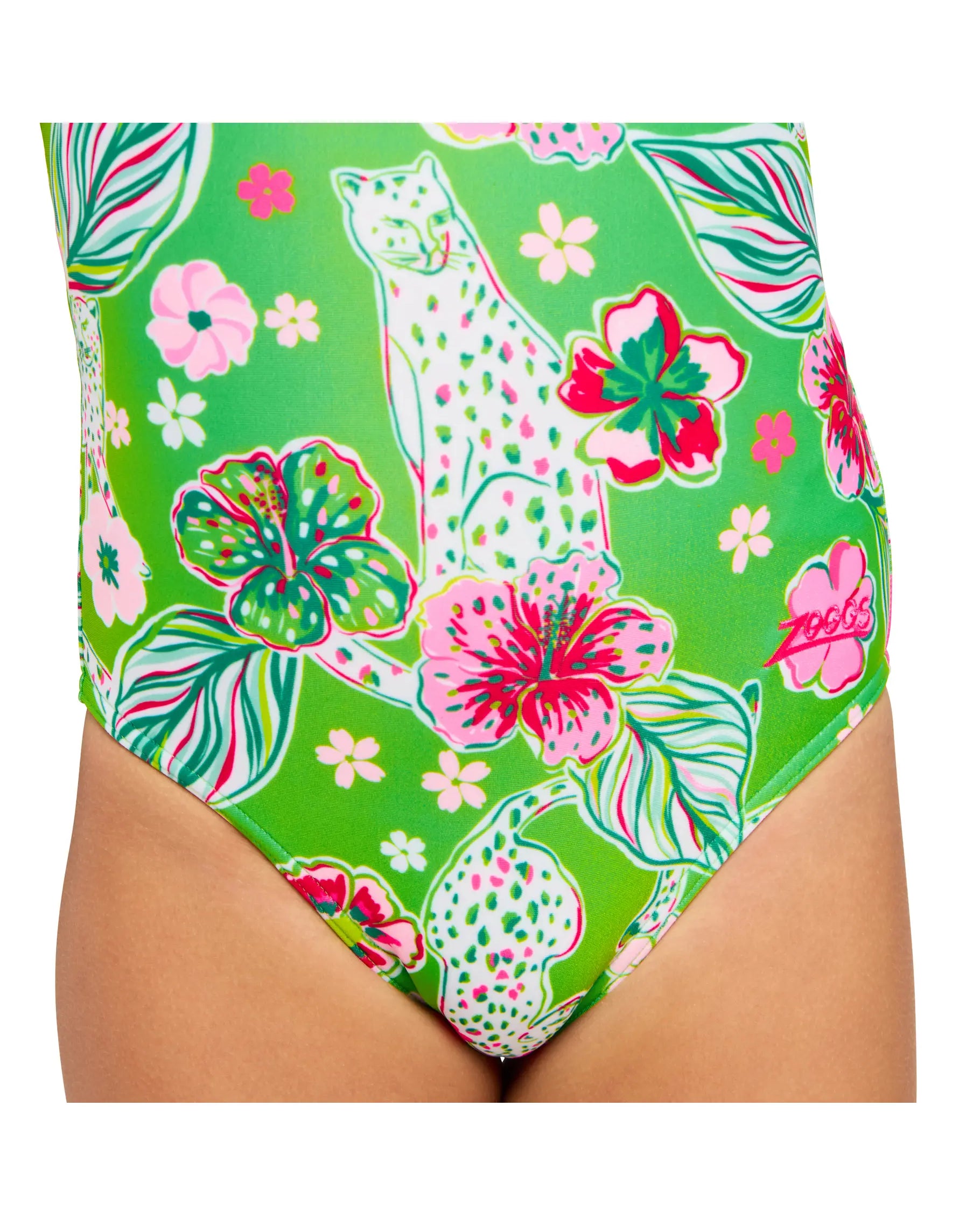 Zoggs Zoggs Girls Yaroomba Floral One Piece Zoggs Girls Yaroomba Floral One Piece Splash Swimwear Kids