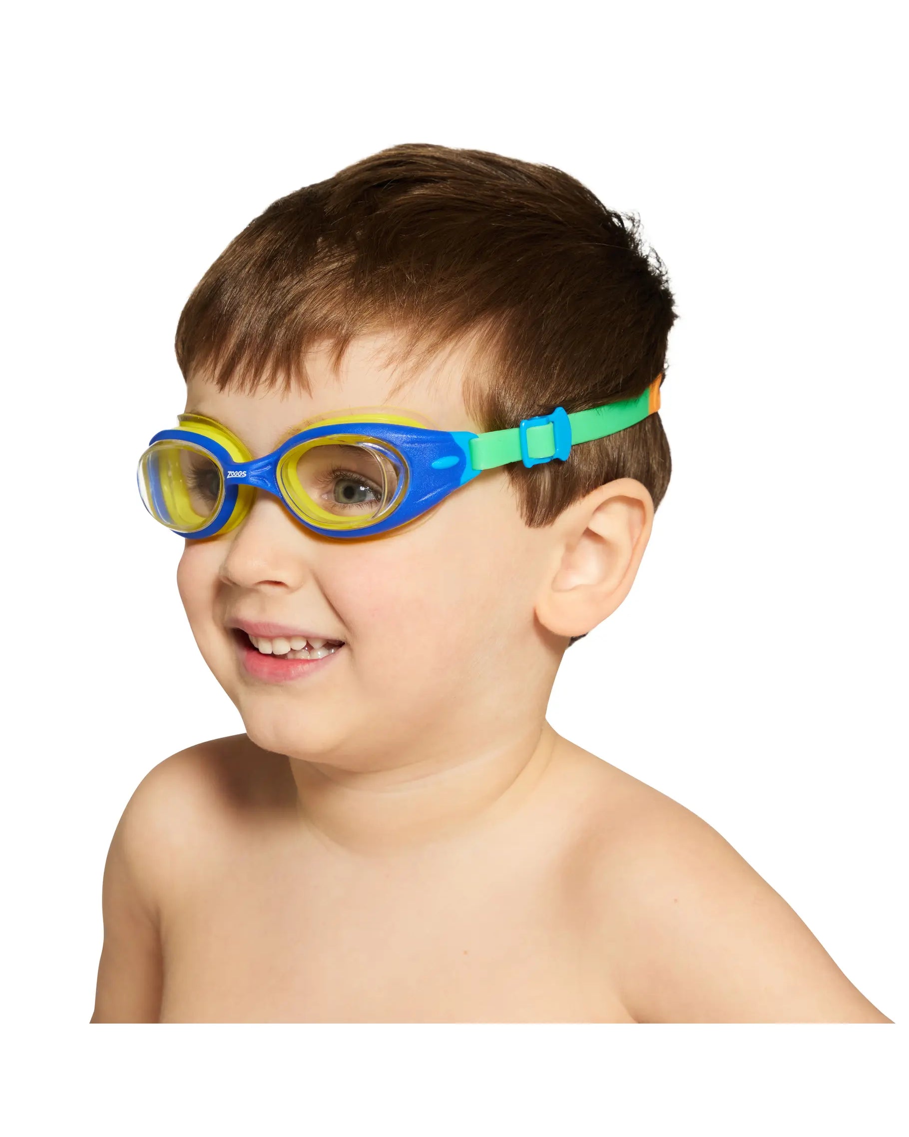 Zoggs Zoggs Little Sonic Air Junior Goggles 0-6yrs - Blue/Yellow Clear Lens 461418 Zoggs Sonic Air Junior Goggles 6-14yrs Splash Swimwear Goggles 194151179057