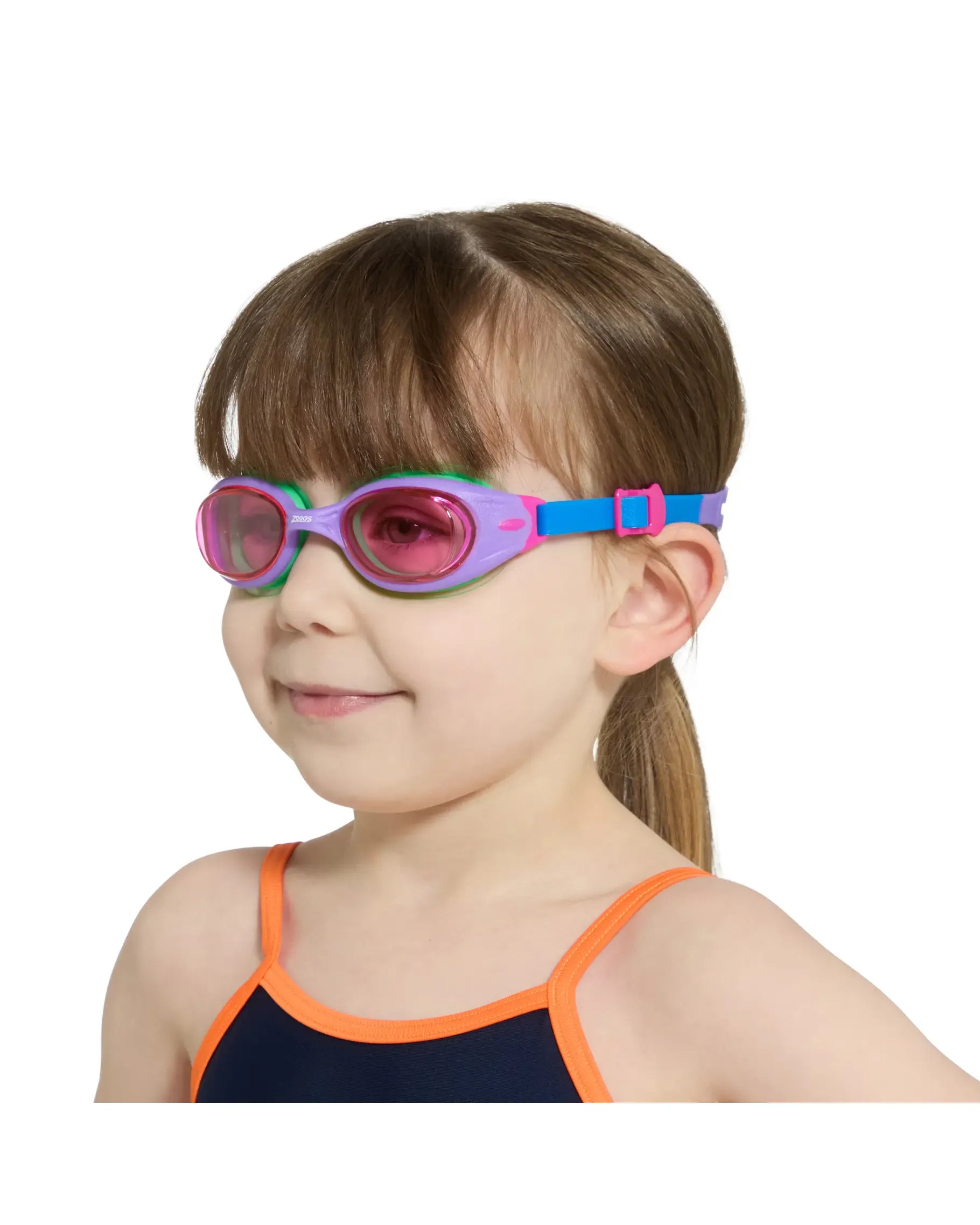 Zoggs Zoggs Little Sonic Air Junior Goggles 0-6yrs - Pink/Blue Pink Lens 461418 Zoggs Sonic Air Junior Goggles 6-14yrs Splash Swimwear Goggles 194151178852