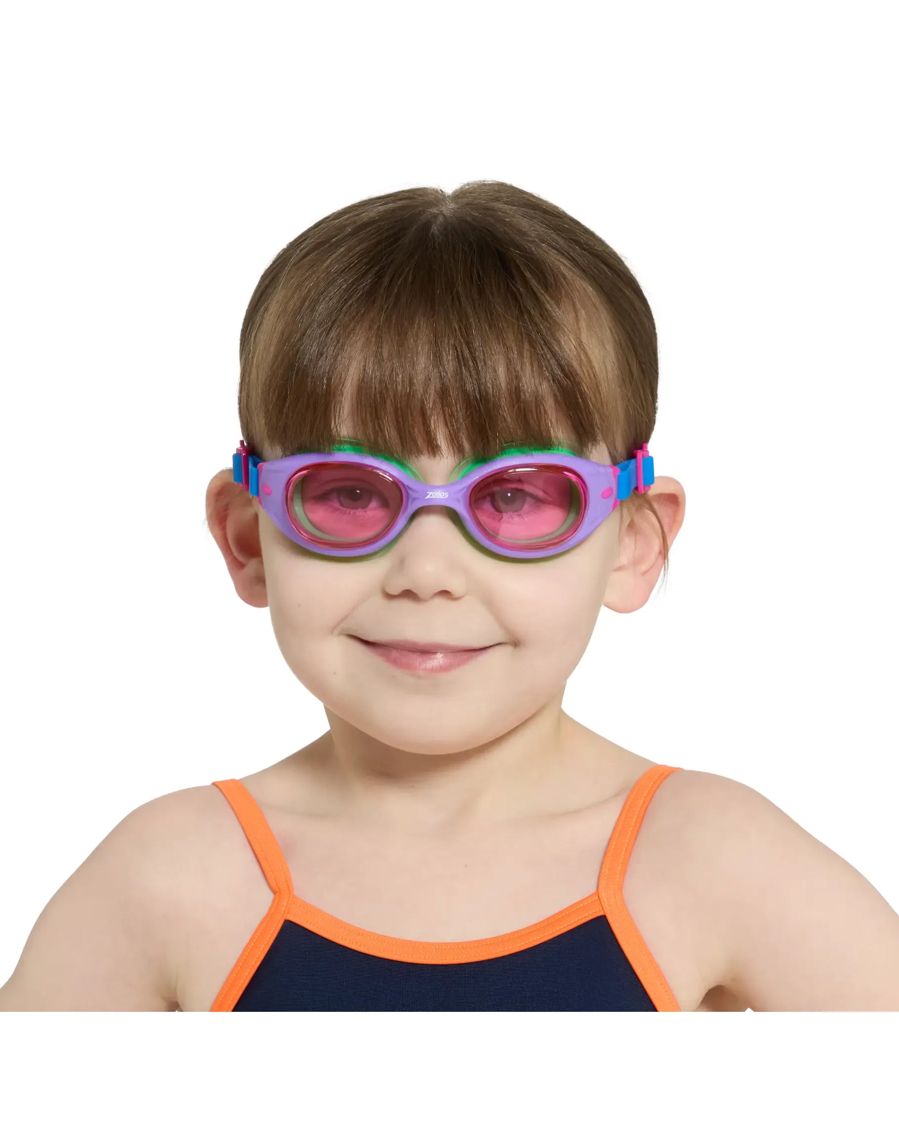 Zoggs Zoggs Little Sonic Air Junior Goggles 0-6yrs - Pink/Blue Pink Lens 461418 Zoggs Sonic Air Junior Goggles 6-14yrs Splash Swimwear Goggles 194151178852