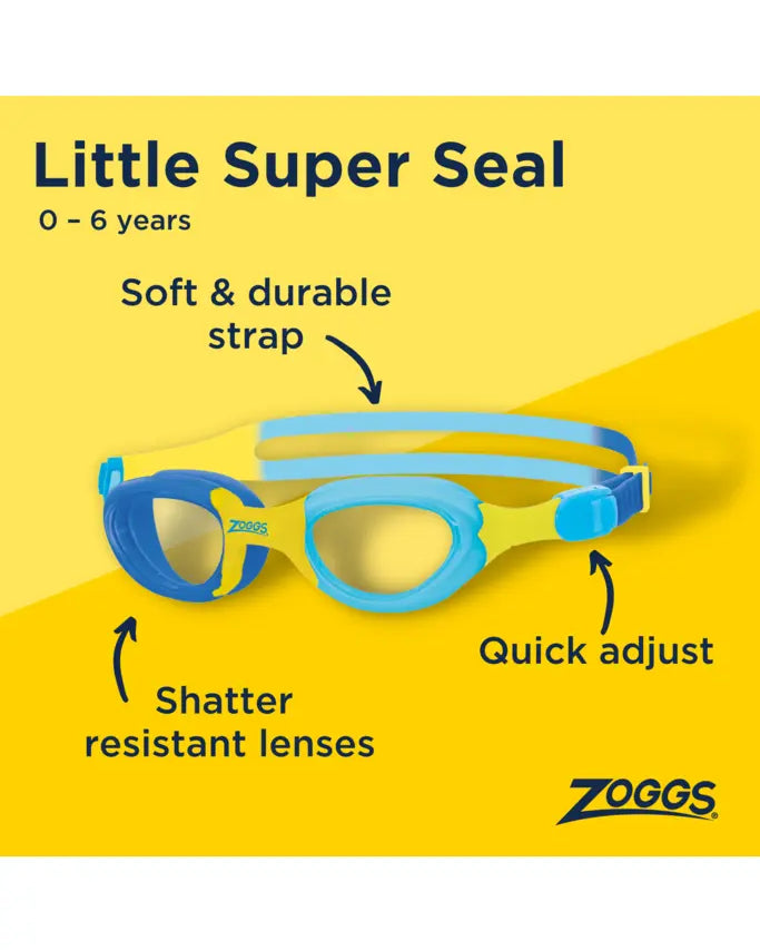 Zoggs Zoggs Little Super Seal Junior Goggles 0-6yrs Zoggs Little Super Seal Junior Goggles 0-6yrs Splash Swimwear Goggles