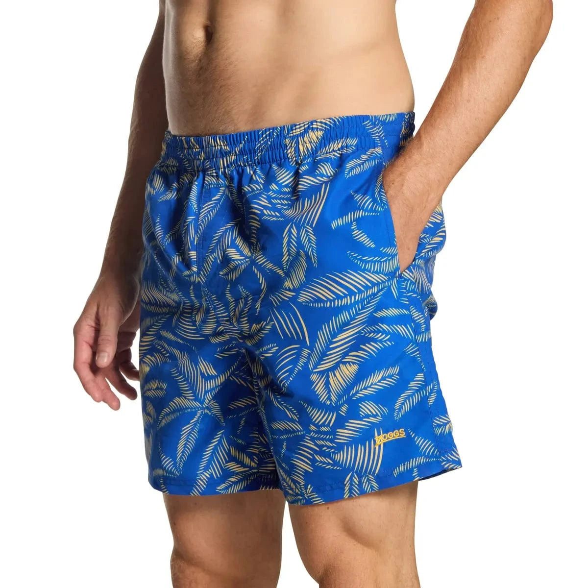 Zoggs Zoggs Mens 16 Inch Water Shorts - Leaf Zoggs Mens 16 Inch Water Shorts - Leaf Splash Swimwear Mens