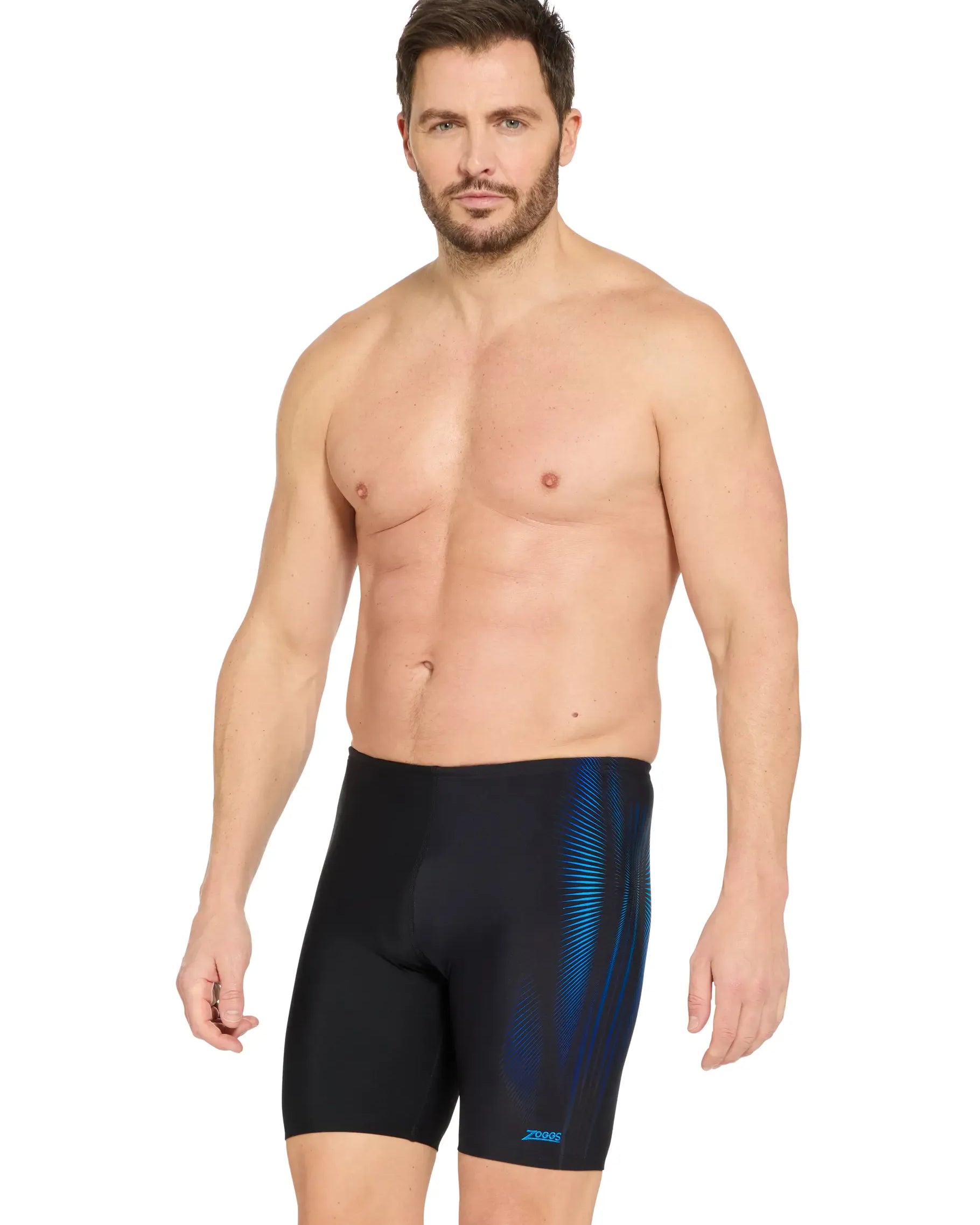 Zoggs Zoggs Mens Mid Jammer Ecolast+ 462941-EXTE-12 Zoggs Mens Mid Jammer Ecolast+ Splash Swimwear Mens Swimwear Extender Light Blue / 30" 194151215182