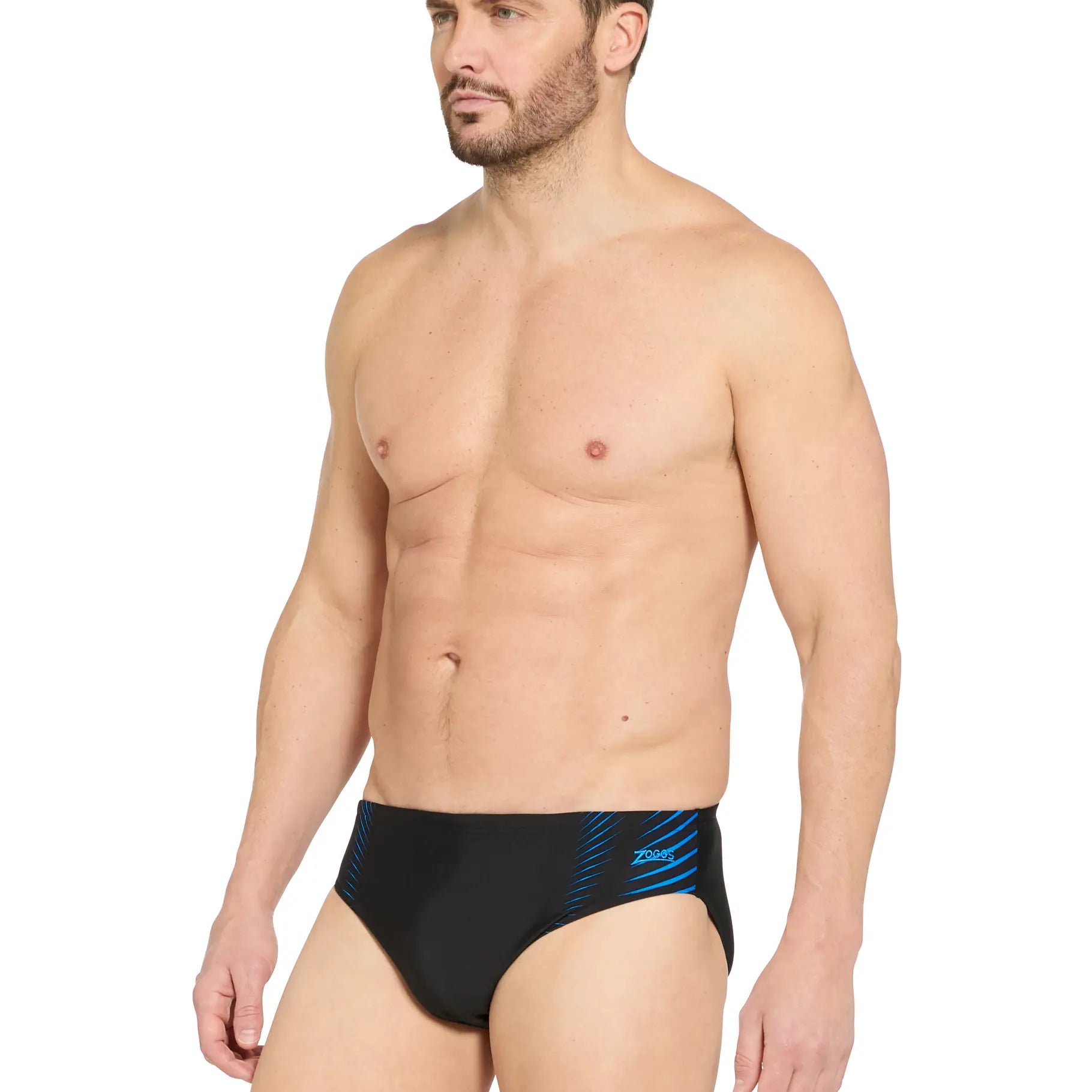 Zoggs Zoggs Mens Racer Ecolast+ Brief 462942-EXTE-14 Zoggs Mens Racer Ecolast+ Brief Splash Swimwear One Pieces Extender Light Blue / 32" 194151215250