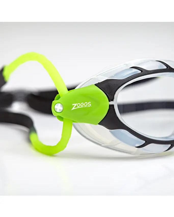 Zoggs Zoggs Predator Goggles - Black/Green Clear Lens 461037 Zoggs Predator Goggels - Blue/Black/ Smoke Tint | Australia Splash Swimwear Goggles 749266348630