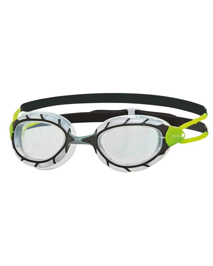 Zoggs Zoggs Predator Goggles - Black/Green Clear Lens 461037 Zoggs Predator Goggels - Blue/Black/ Smoke Tint | Australia Splash Swimwear Goggles 749266348630