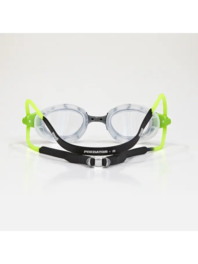 Zoggs Zoggs Predator Goggles - Black/Green Clear Lens 461037 Zoggs Predator Goggels - Blue/Black/ Smoke Tint | Australia Splash Swimwear Goggles 749266348630