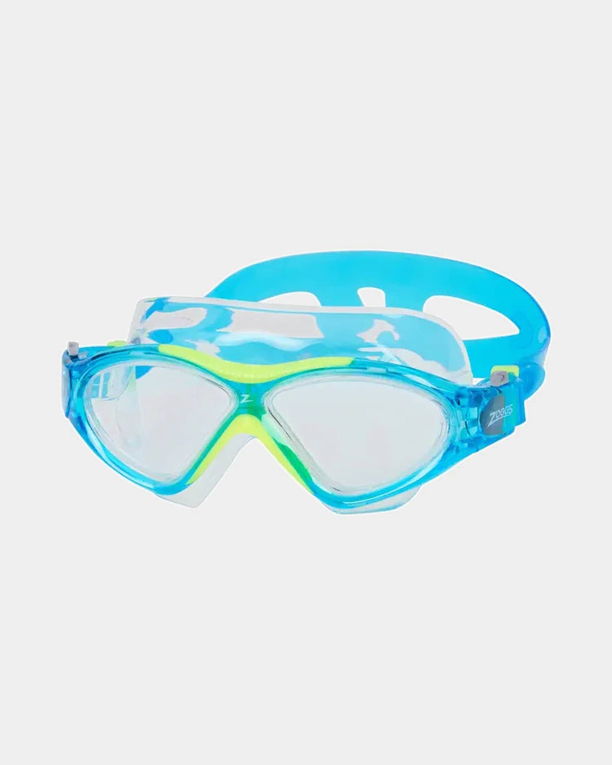 Zoggs Zoggs Super Seal Junior Mask - 6-14yrs - Light Blue/Yellow Clear Lens 461346 Zoggs Super Seal Junior Mask - 6-14yrs - Light Blue/Yellow Clear Lens Splash Swimwear Goggles 194151221817