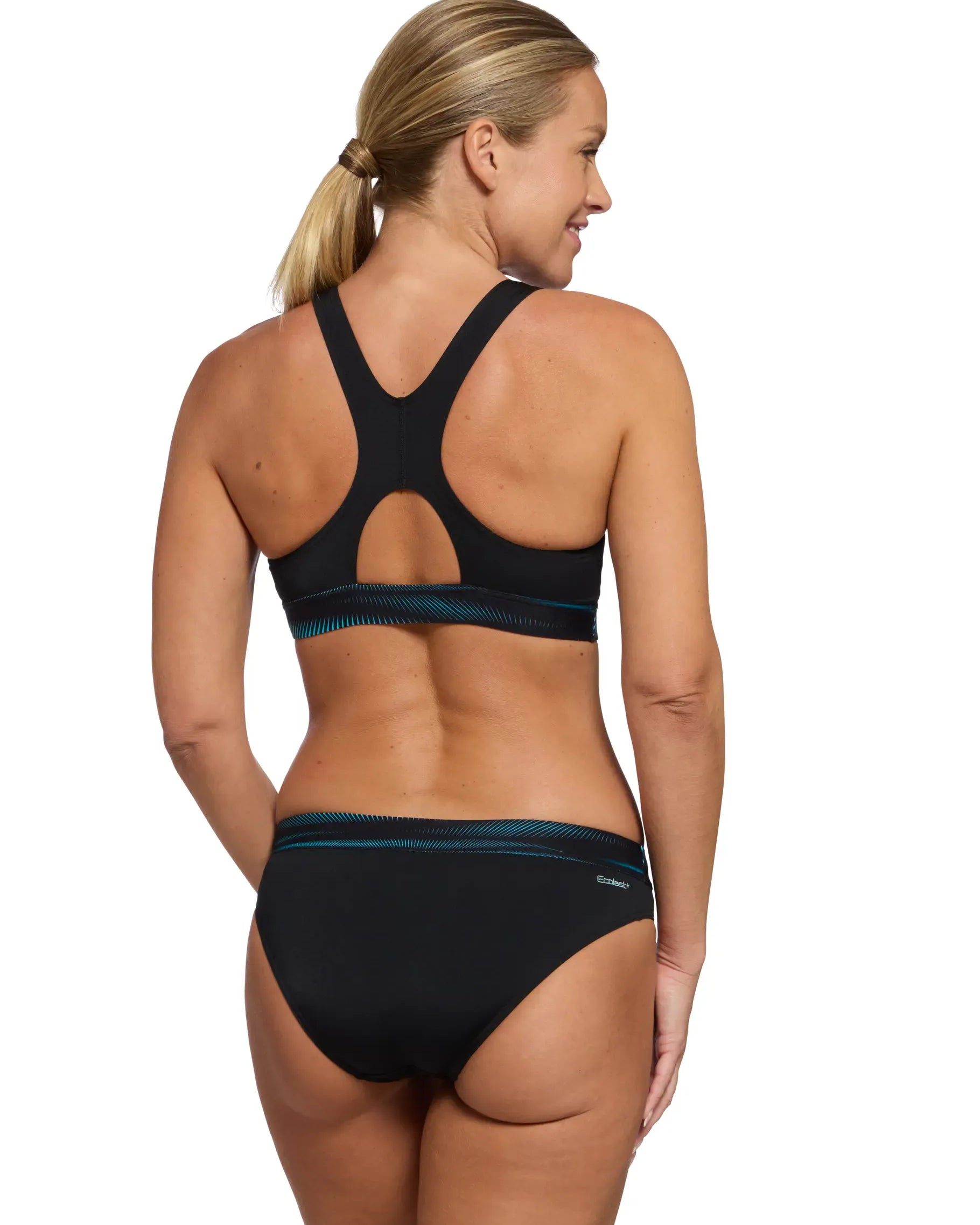 Zoggs Zoggs Womens Actionback 2 Piece Set Ecolast+ Zoggs Womens Actionback 2 Piece Set Ecolast+ Splash Swimwear Two Piece