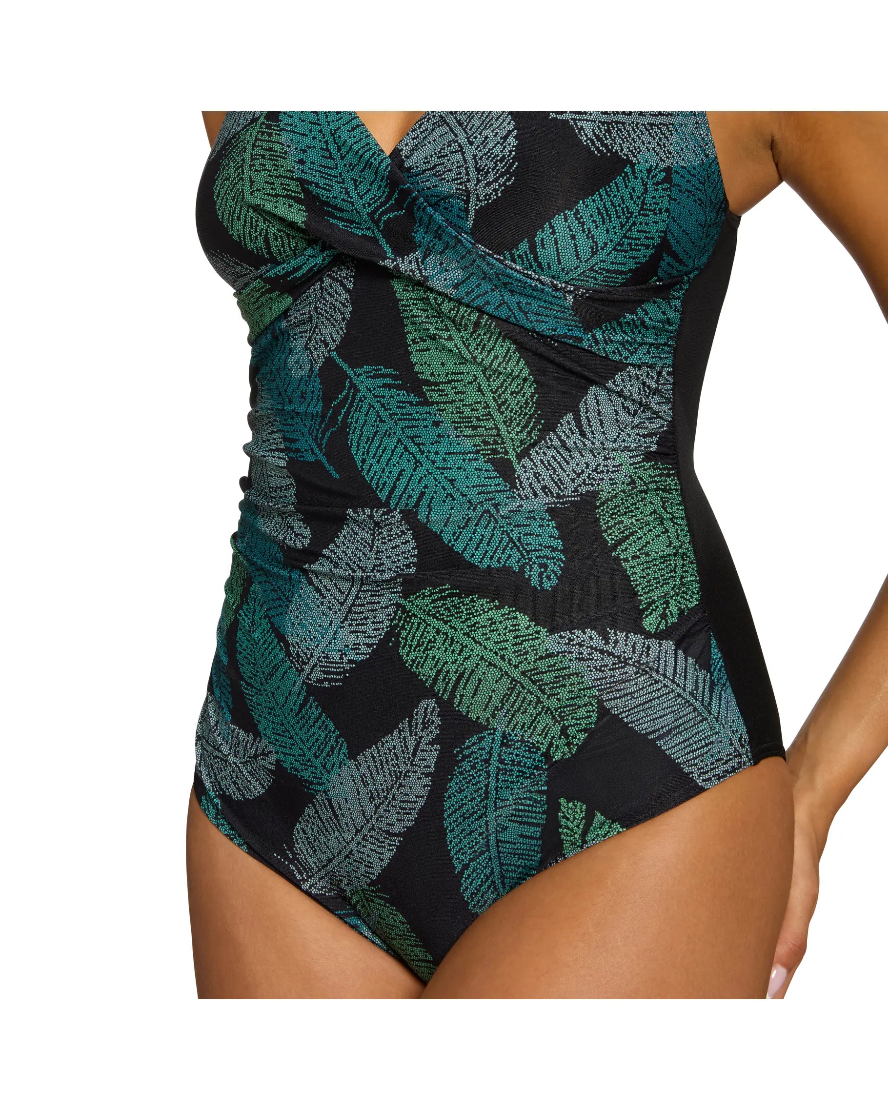 Zoggs Zoggs Womens Mystery Classicback One Piece - Evergreen Zoggs Womens Mystery Classicback One Piece - Evergreen Splash Swimwear One Pieces