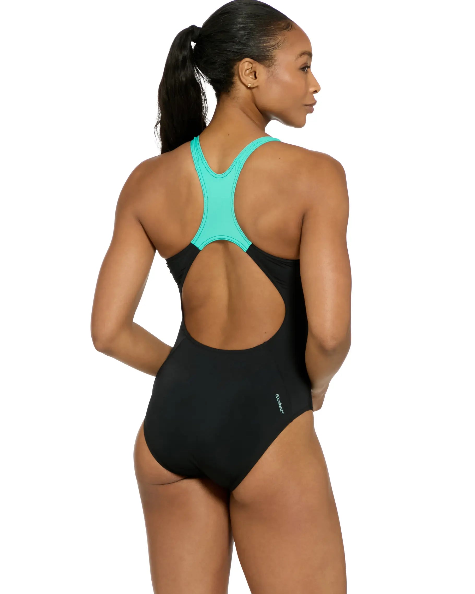 Zoggs Zoggs Womens Powerback Extender One Piece - Mint Zoggs Womens Powerback Extender One Piece - Mint Splash Swimwear One Pieces