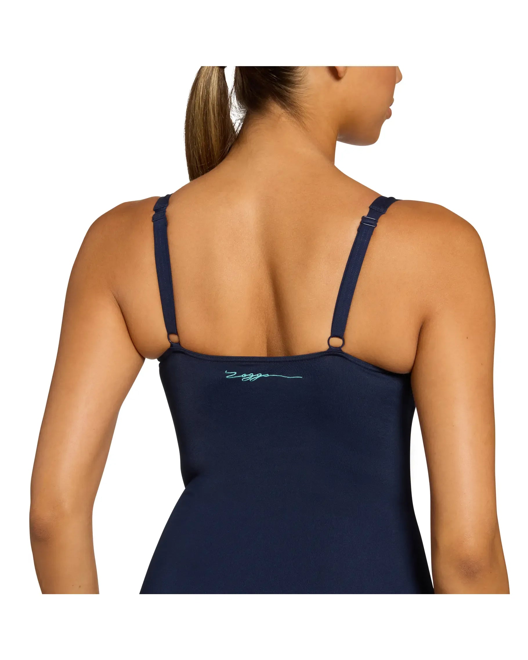 Zoggs Zoggs Womens Ruched Front One Piece Zoggs Womens Ruched Front One Piece Splash Swimwear One Pieces