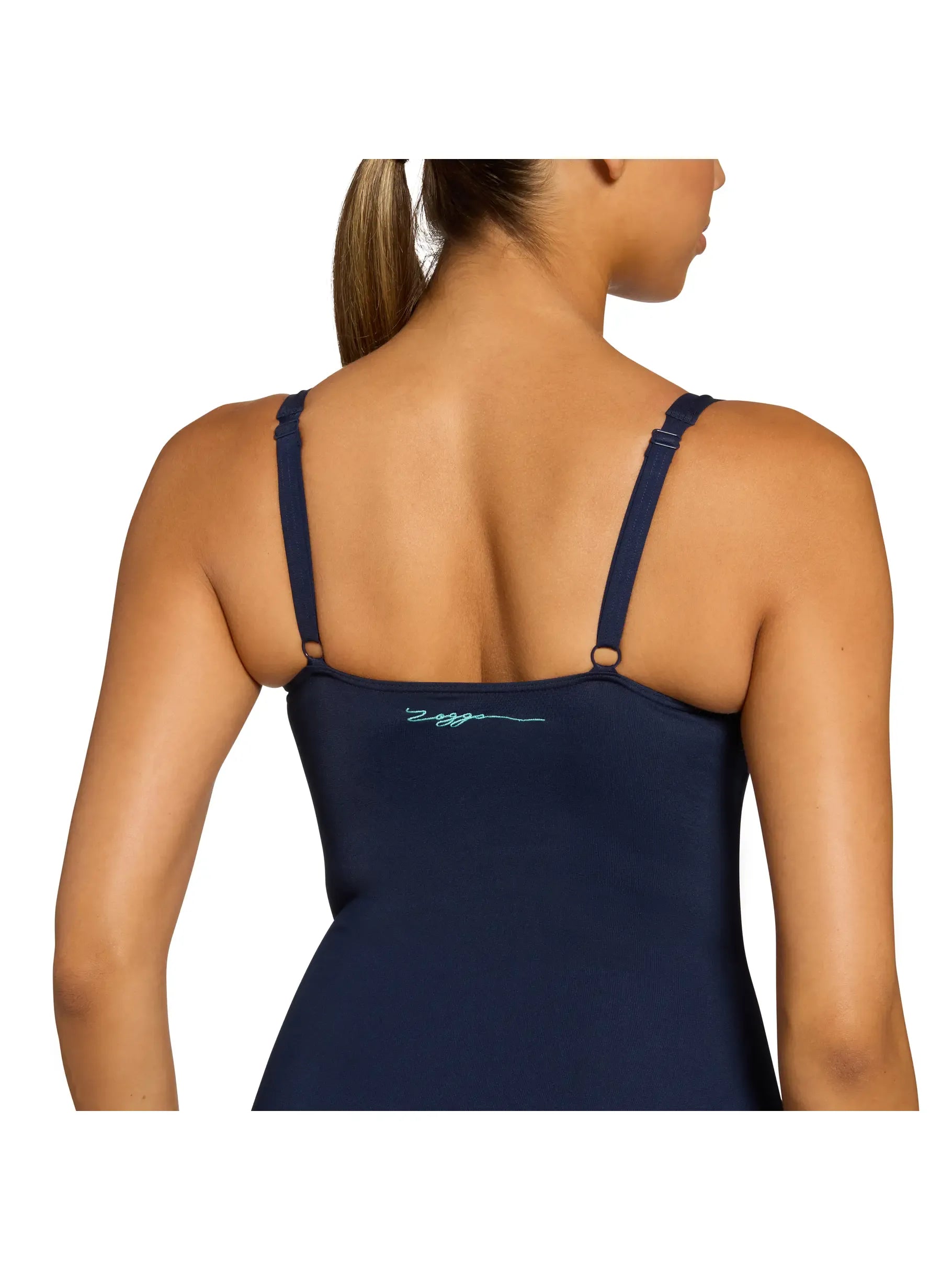 Zoggs Zoggs Womens Ruched Front One Piece Zoggs Womens Ruched Front One Piece Splash Swimwear One Pieces