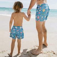 Great Barrier Reef Jnr Shorts - Skwosh - Splash Swimwear  - boys 0-7, boys 8-14, Kids, Mens Skwosh, new arrivals, new boys, new kids, new swim, Nov22, skwosh - Splash Swimwear 