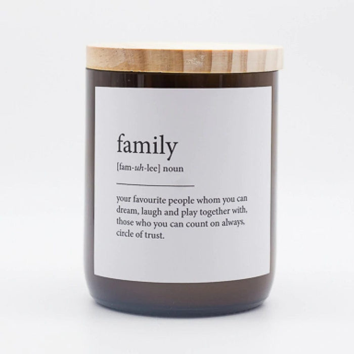 Dictionary Candle - Family - The Commonfolk - Splash Swimwear  - candles, gifting, health & beauty, new arrivals, Nov22, the commonfolk - Splash Swimwear 
