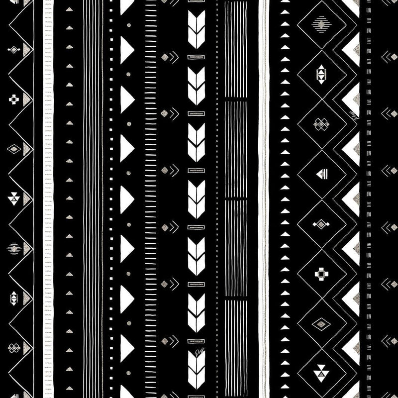 Freya Duster Vest Tribal - Black & Silver - Possi the Label - Splash Swimwear  - Dec22, Kaftans and Cover-Ups, Kimono, new arrivals, new clothing, possi the label - Splash Swimwear 
