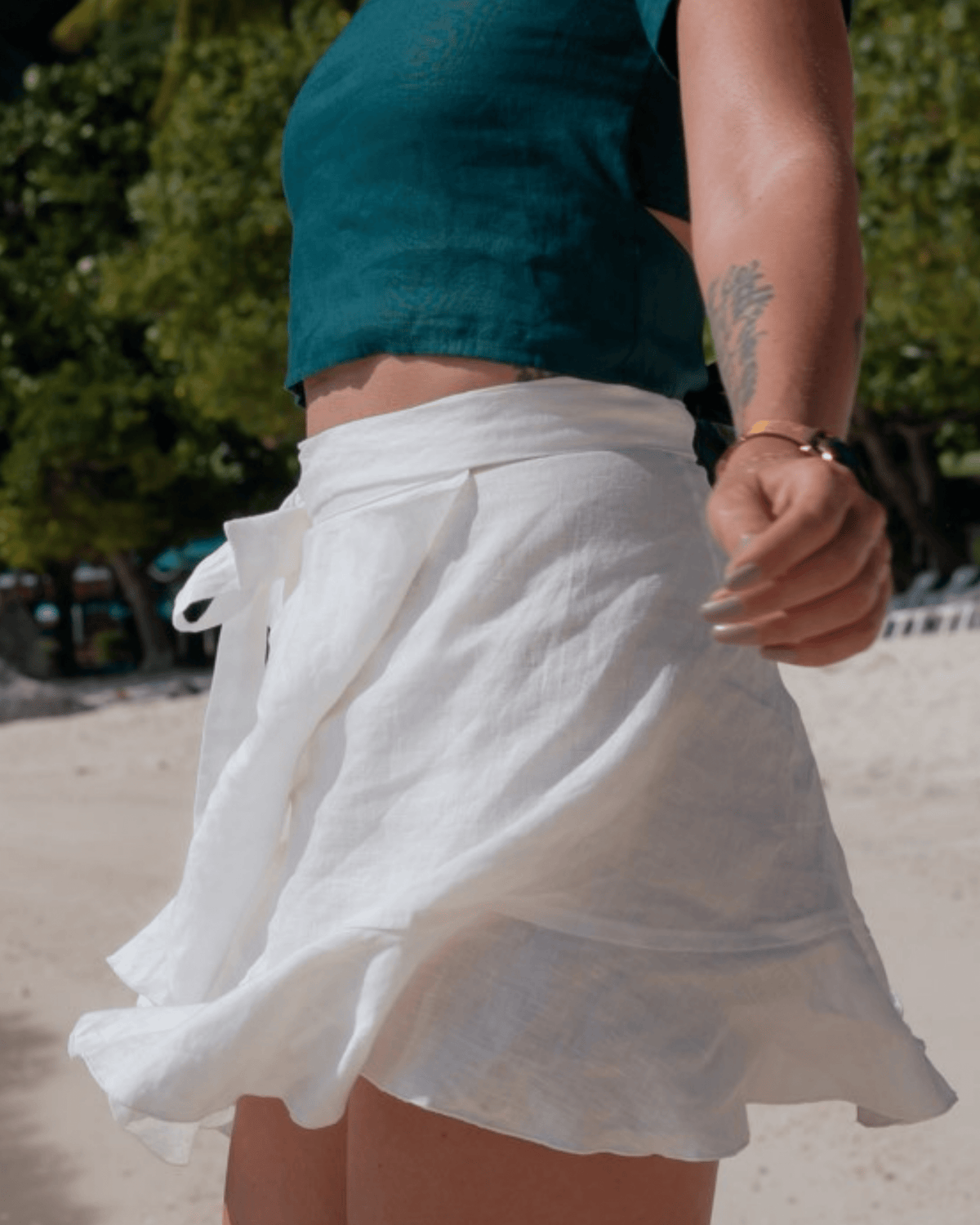 Bali Boatshed Bali Boatshed Ruffle Wrap Skirt Splash Swimwear Skirts