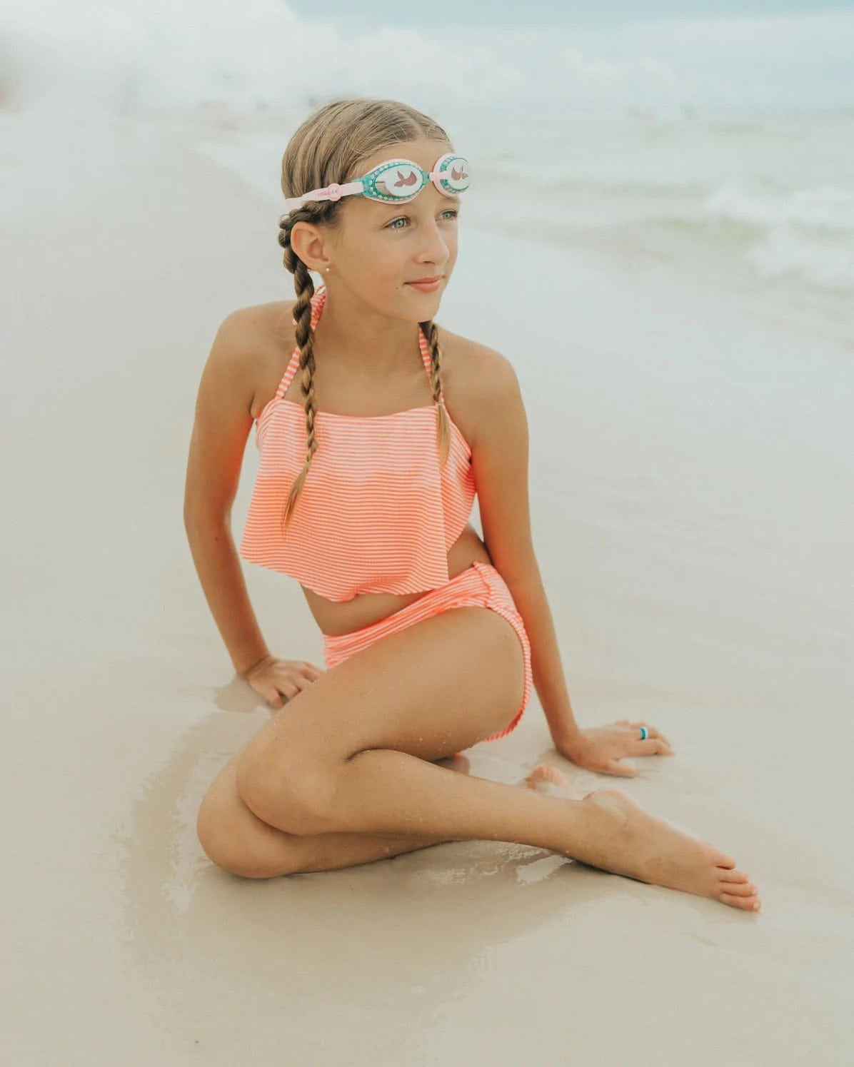 Bling2o Bling 2o Swim Goggles Mermaid - Blue Sushi Splash Swimwear Swim Girls 858591005054