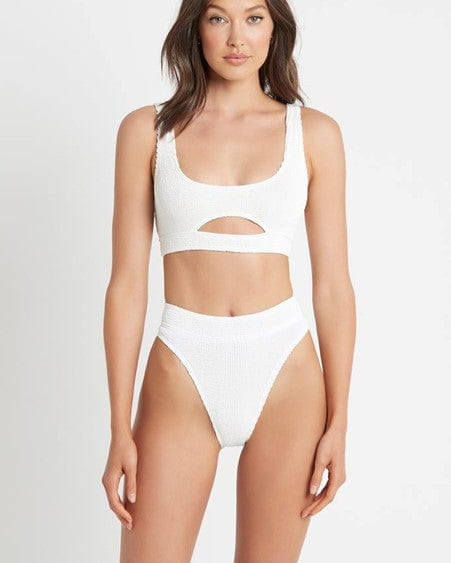 Bond Eye Bond Eye Eco Sasha Crop - White BOUND059E Splash Swimwear Bikini Tops O/S / White 9347760378521