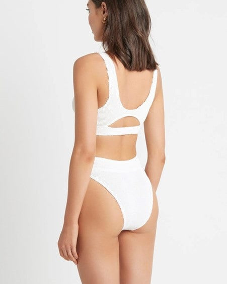Bond Eye Bond Eye Eco Sasha Crop - White BOUND059E Splash Swimwear Bikini Tops O/S / White 9347760378521