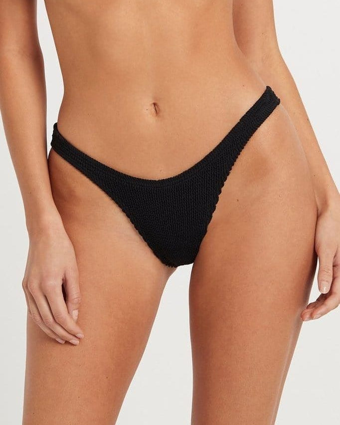 Bond Eye Scene Eco Bikini Brief - Black BOUND047E Splash Swimwear Cheeky Bikini Bottoms O/S 9347760373588