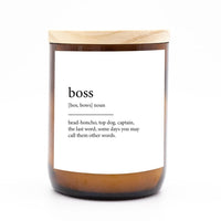 Dictionary Candle - Boss - The Commonfolk - Splash Swimwear  - candles, gifting, health & beauty, new arrivals, Nov22, the commonfolk - Splash Swimwear 
