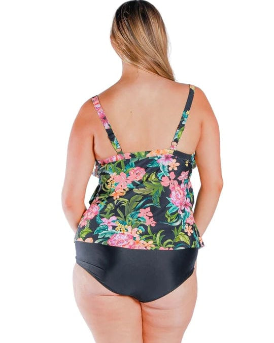 Capriosca Bora Bora 3 Tier Tankini Top Splash Swimwear Swim Dress, Tankini & One Piece