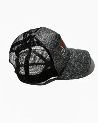 Fish With Bite 'FWB Logo' Cap with Mesh Back | Dark Grey Melange FWBCM-101 Splash Swimwear Mens Accessories Mesh Back/ Dark Grey Melange / O/S 1000015200