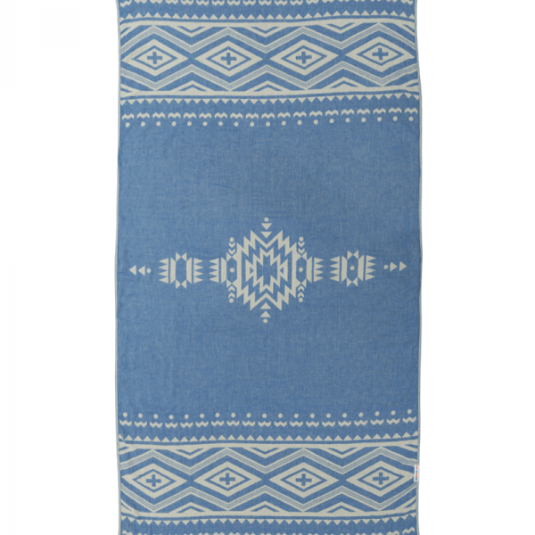 Hammamas Aztec Turkish Towel Splash Swimwear Beach Towels Blue 1000006123