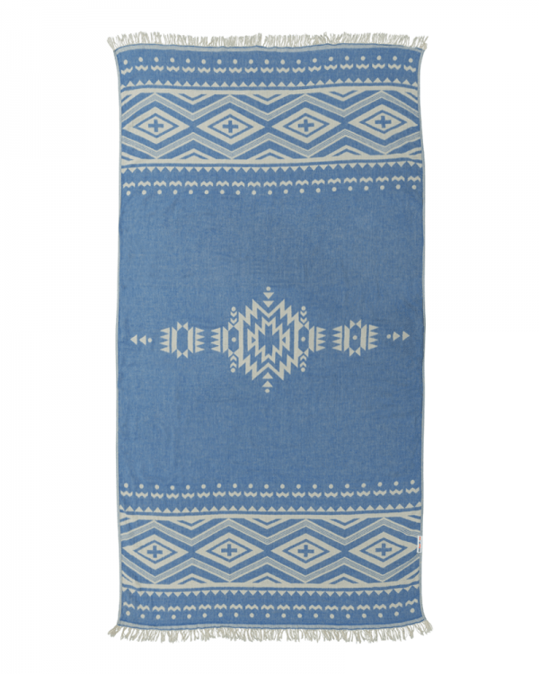 Hammamas Aztec Turkish Towel Splash Swimwear Beach Towels Blue 1000006123