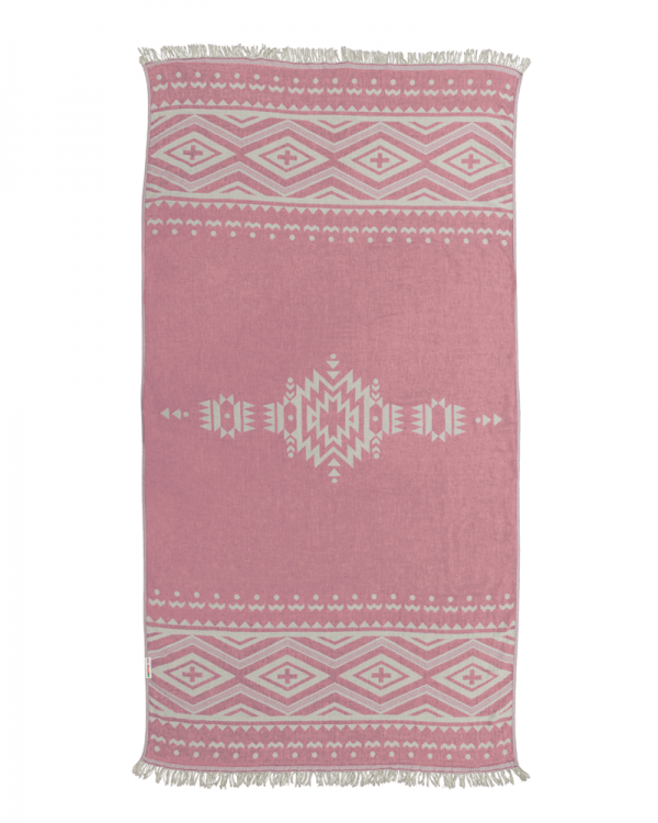 Hammamas Aztec Turkish Towel Splash Swimwear Beach Towels Pink 1000008700