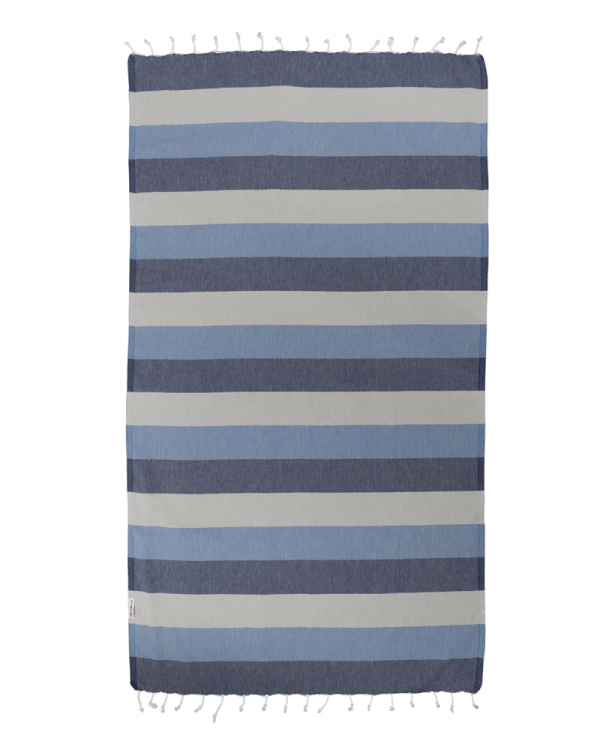 Hammamas Bold Turkish Towel Splash Swimwear Beach Towels Navy/Denim/Dove 1000008711