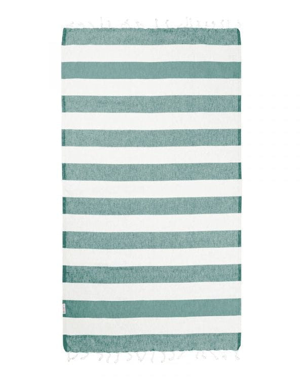 Hammamas Bold Turkish Towel Splash Swimwear Beach Towels Sage/White 1000015589