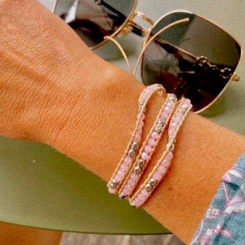 Delicate Wrap Sorbet Crystals Bracelet - Noosa Living - Splash Swimwear  - accessories, bracelet, jewellery, new arrivals, Noosa Living, Oct22 - Splash Swimwear 