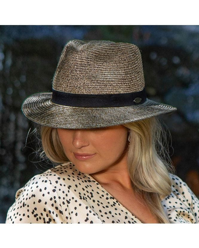 Rigon Headwear Before Dark Pana-mate Fedora Hat BD459 Splash Swimwear Hats Brown / M/L (58cm) 9328897019204