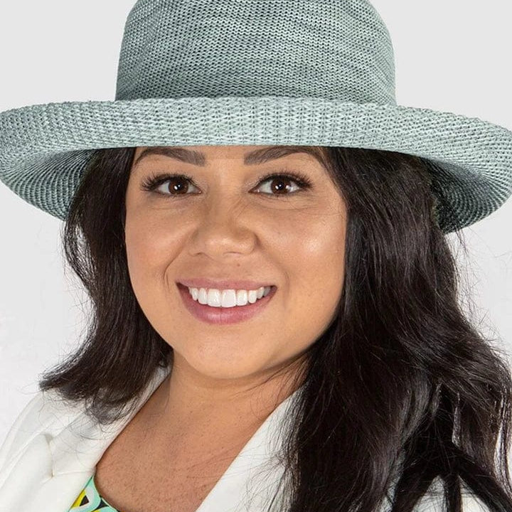 Rigon Headwear Cancer Council Classic Breton R35L Splash Swimwear Hats Mixed Seafoam 9328897005016