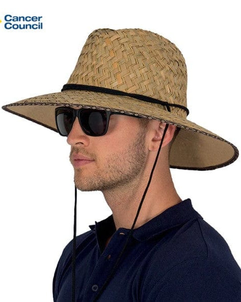 Rigon Headwear Cancer Council Classic Straw Surf Hat Splash Swimwear Hats