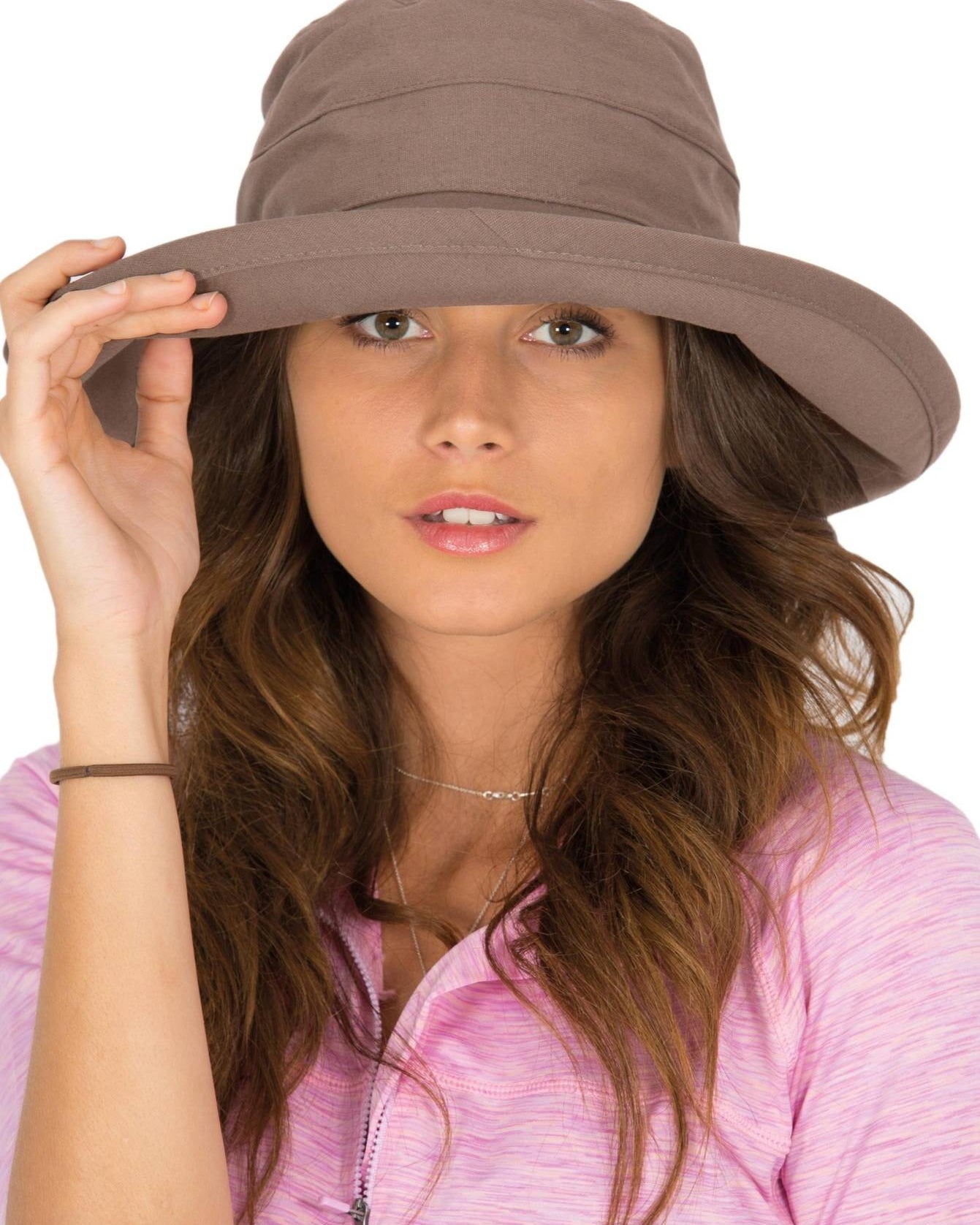Rigon Headwear Cancer Council Essential Traveller Cotton Hat R52 Splash Swimwear Hats M/L / Mocha 9328897010065