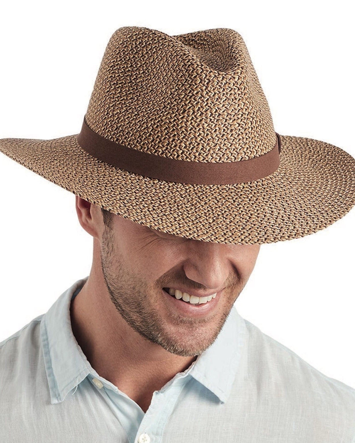 Rigon Headwear Cancer Council Outback Lightweight Fedora RM733 Splash Swimwear Hats Chocolate / M/L (58cm) 9328897059774