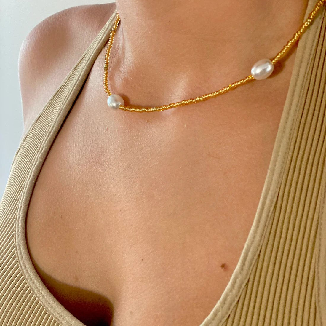 Salty Safari Anni Choker NK.006B Splash Swimwear Jewellery Metalic Gold 1000012466