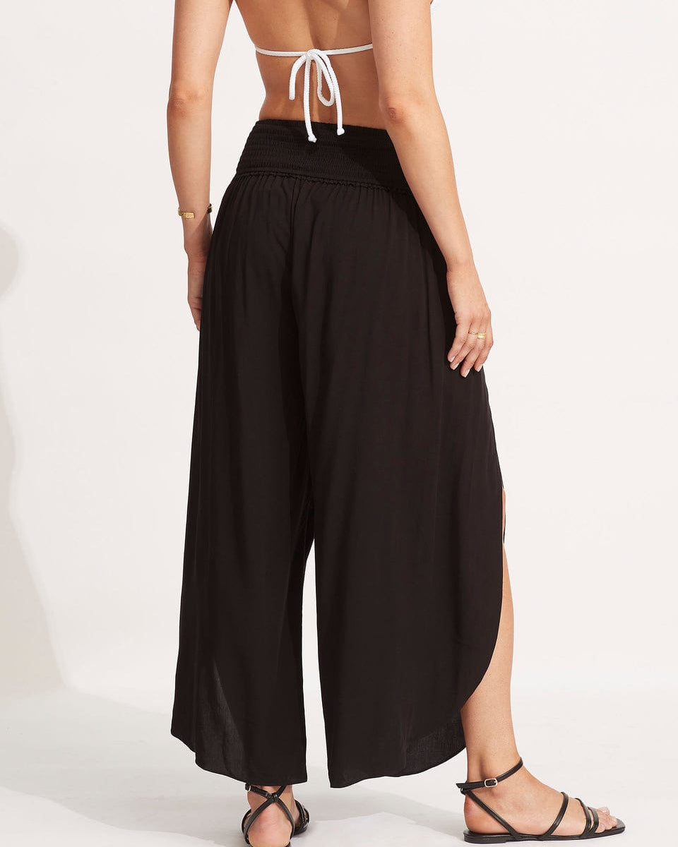 Seafolly Beach Basics Shirred Waist Wrap Pant Splash Swimwear Pants