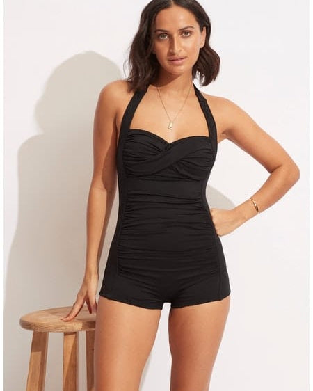 Seafolly Boyleg One Piece Splash Swimwear One Pieces