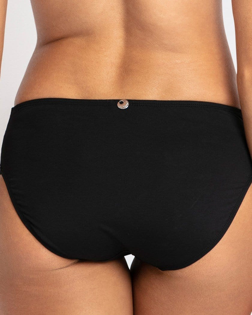 Sunseeker Basix Gathered Mid Rise Pant Splash Swimwear Bikini Bottoms