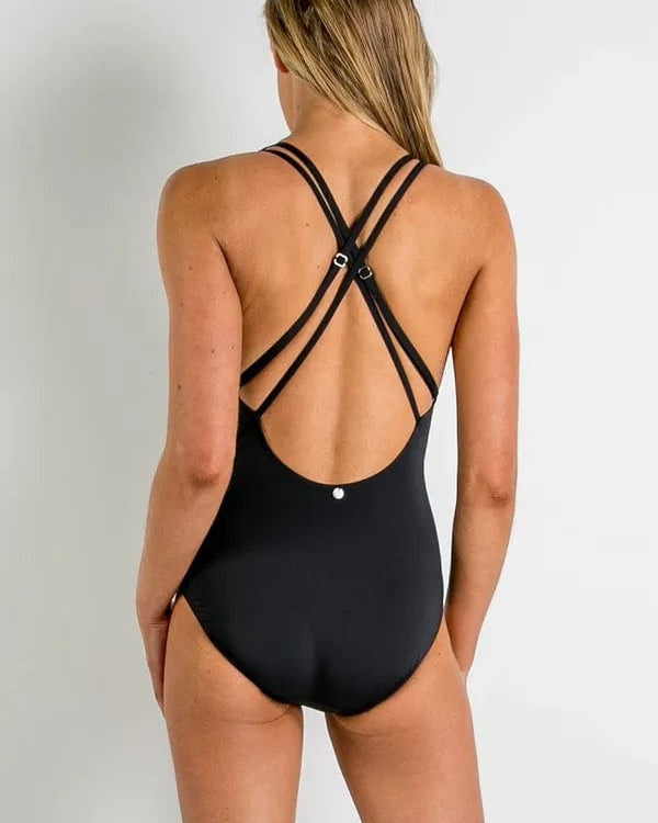 Sunseeker Basix Multi Cross Adjustable Strap One Piece Splash Swimwear One Pieces