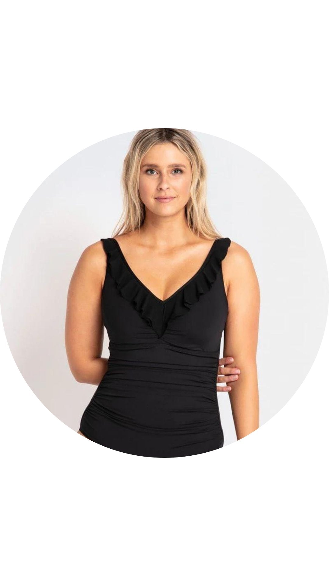 Mesh Frill One Piece