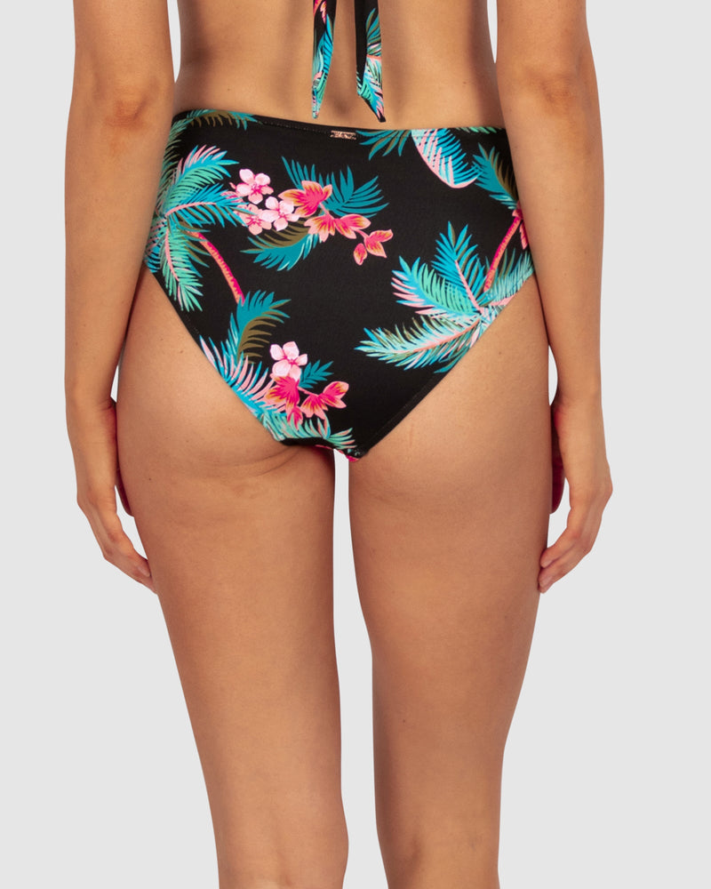 Amalfi Mid Pant - Black - Baku - Splash Swimwear  - Baku, bikini bottoms, May24, Womens, womens swim - Splash Swimwear 