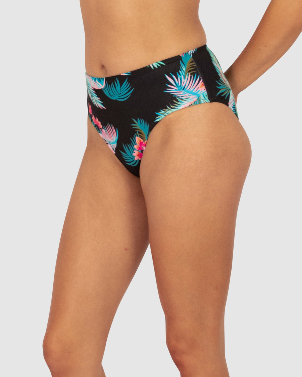 Amalfi Mid Pant - Black - Baku - Splash Swimwear  - Baku, bikini bottoms, May24, Womens, womens swim - Splash Swimwear 